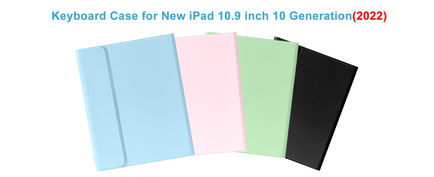 PULUZ Detachable Bluetooth Keyboard Case for iPad 10th Gen 10.9" & iPad 11" A16 2025 – with Pencil Holder