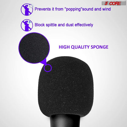 R.E.D. Shopping 5Core Recording Microphone podcast bundle with condenser mic, desk stand, foam cover, and shock mount for audio recording.