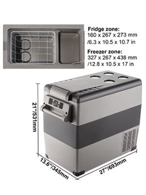 SucceBuy Portable Car Refrigerator & Freezer | 20–55L | DC 12V/24V & AC 110-240V | EU Stock