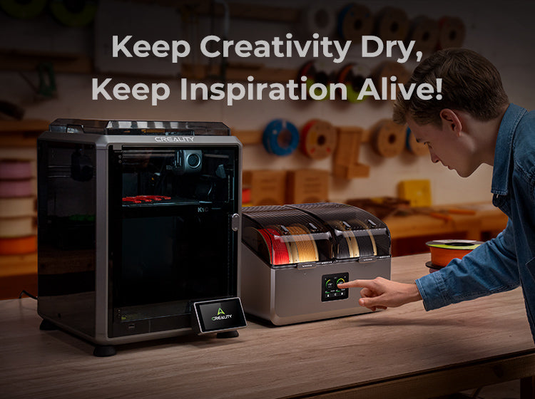Creality Space Pi X4 Filament Dryer – Dual Chamber, Active Dehumidification