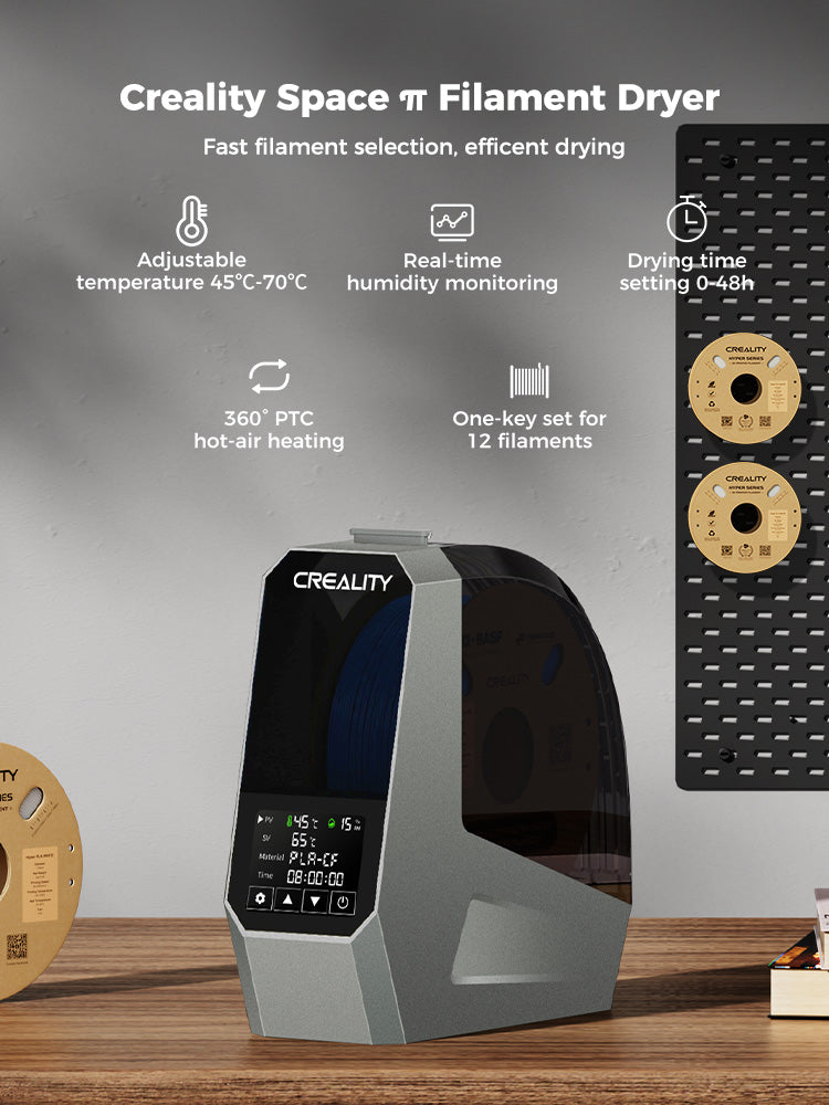 Creality Space Pi Filament Dryer Box – 45°C-70°C, 360° Hot-Air, For K1 / Ender 3 V3 SE