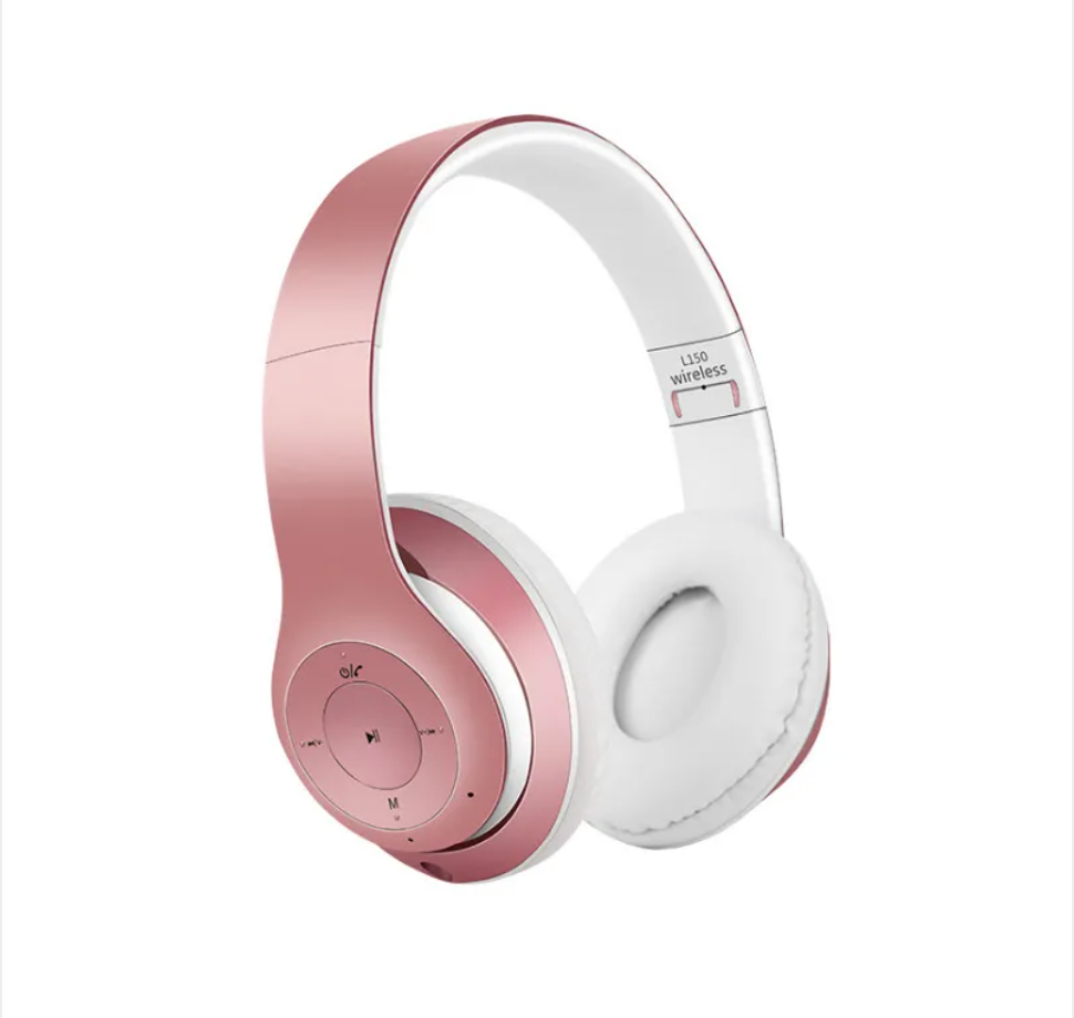 Foldable R.E.D. Shopping Bluetooth gaming headset with wireless design and SD card slot, featuring over-ear headphones for gaming and listening.