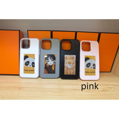 E-ink Screen DIY phone case for iPhone with customizable display, electronics accessory by R.E.D. Shopping.