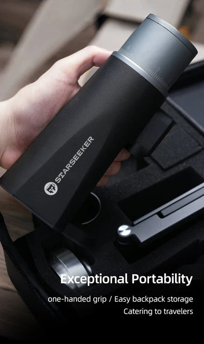 STARSEEKER EDGE Mini Portable Coffee Grinder – 38mm Cone Burr, Type-C
