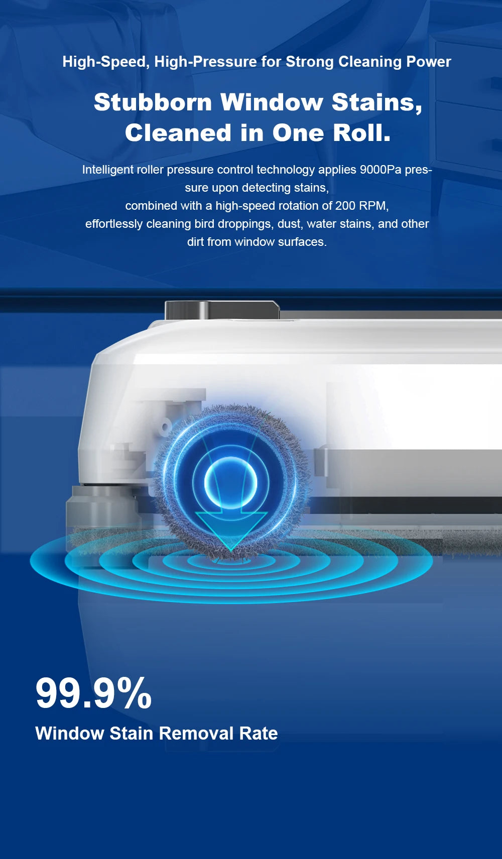 Liectroux S9 Window Cleaning Robot 2026 – Dual Roller Brushes, 6-Way Water Spray, 9kPa, App Control