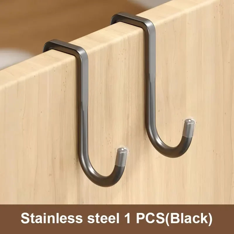 Seamless Adhesive Wall Hook | No-Drill Stainless Steel Hook for Kitchen, Bathroom & Wardrobe
