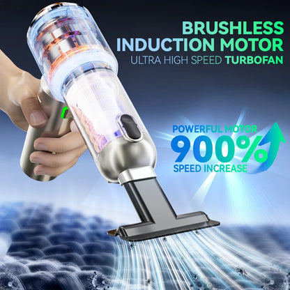 SZUK 18000Pa Mini Wireless Car Vacuum Cleaner – Powerful Portable Handheld Cleaner