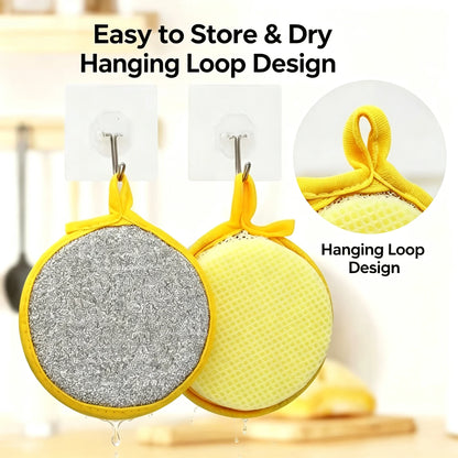 Dual-Sided Non-Scratch Kitchen Sponge Scrubber (10-Pack)