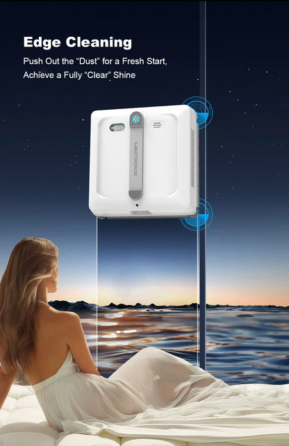 Liectroux S9 2026 Robot Window Vacuum Cleaner – Auto Water Spray, APP Control