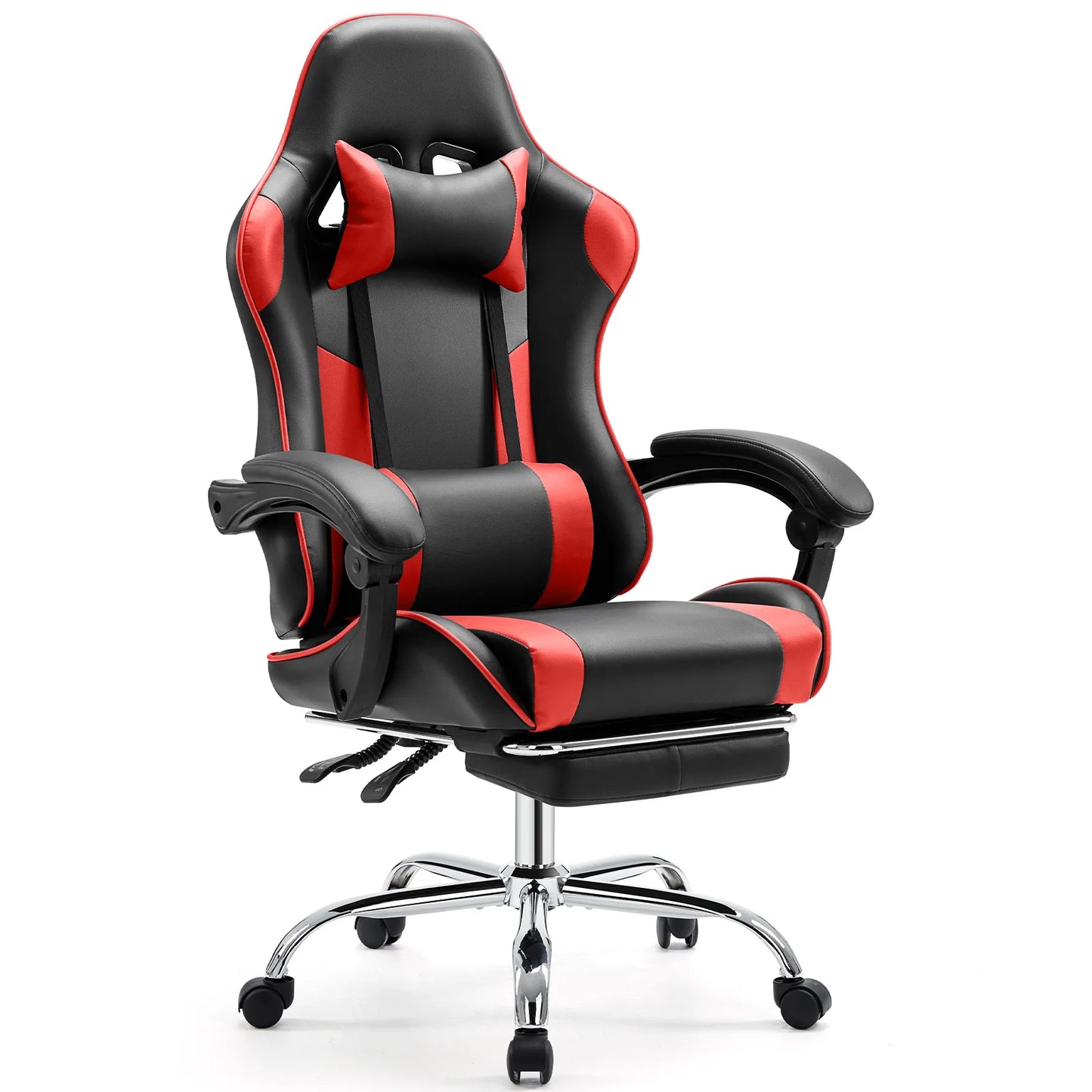 JHK Ergonomic Racing Gaming Chair – PU Leather with Headrest & Lumbar Support