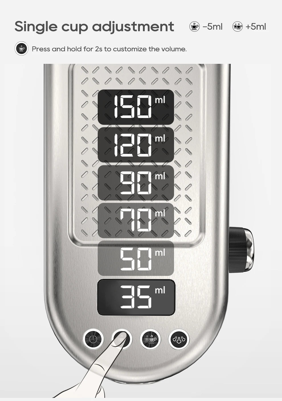 HiBREW H10B Pro Fully Automatic Coffee Machine | Bean-to-Cup | Touch Screen | EU 220V