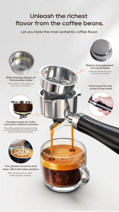 HiBREW H10B Fully Automatic Coffee Machine | Bean-to-Cup | Built-in Grinder | EU 220V