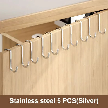 Seamless Adhesive Wall Hook | No-Drill Stainless Steel Hook for Kitchen, Bathroom & Wardrobe