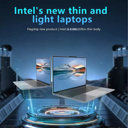 FUCHU 15.6" Laptop – Intel Core i3-6100U, 16GB DDR4, up to 2TB SSD, 90Hz FHD, Windows 11