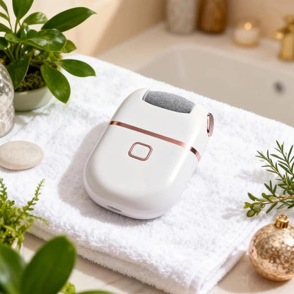 Rechargeable Electric Foot File & Callus Remover – 3 Grinding Heads, Pedicure Tool for Dead, Hard & Cracked Skin
