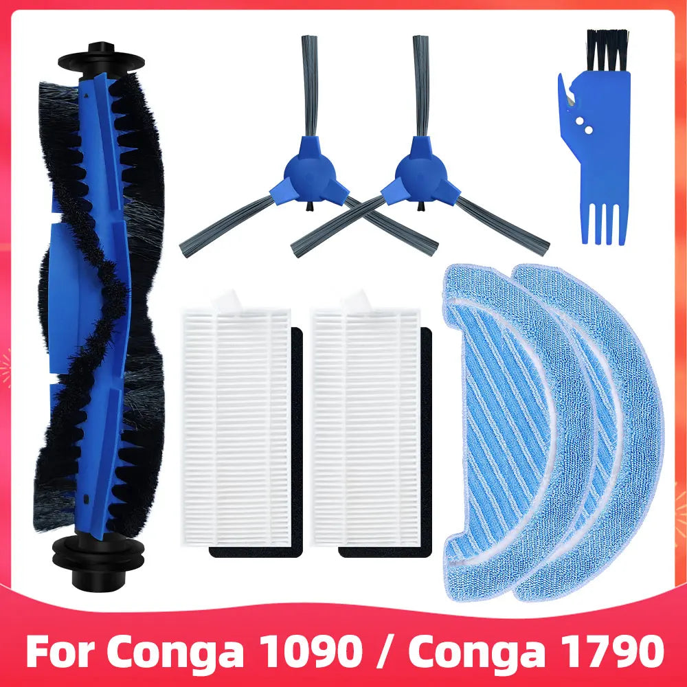 Cecotec Conga 1090 / 1790 Titanium Ultra Robot Vacuum Spare Parts – Brush, Filter & Mop