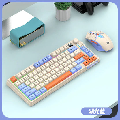 YQT K92 Wireless Keyboard & Mouse Set – 80% Layout, Bluetooth 2.4G, Multi-Language, Backlit, 2000mAh