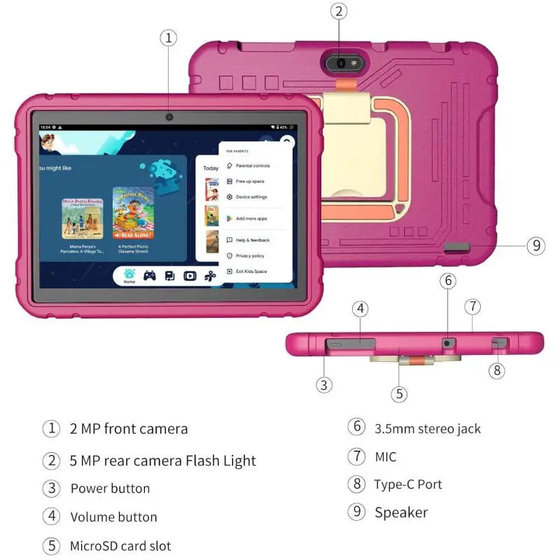 Glavey J12 10.1" Android 13 Tablet | Allwinner A523 Octa-Core | 4GB+64GB | IPS | 6000mAh | WiFi