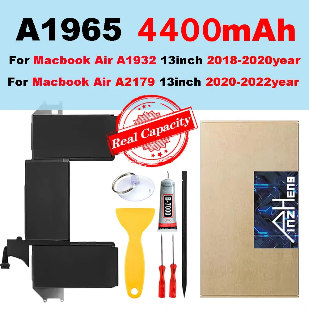 PINZHENG MacBook Battery Replacement — Air 13"/15", Pro 14"/16" (A1932–A2992)