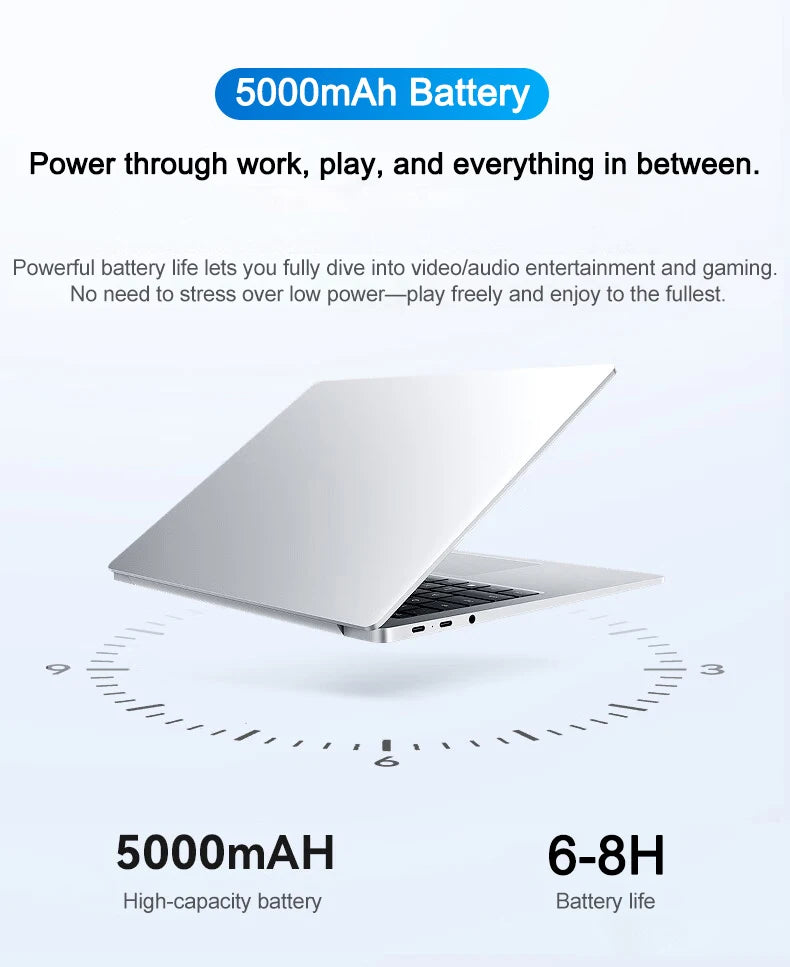 Yepo 14.1" Ultra Slim Laptop – Intel Core i7-8650U, 16/32GB DDR4, up to 2TB SSD, Windows 11 Pro