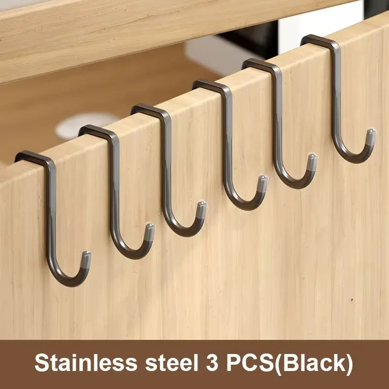Seamless Adhesive Wall Hook | No-Drill Stainless Steel Hook for Kitchen, Bathroom & Wardrobe
