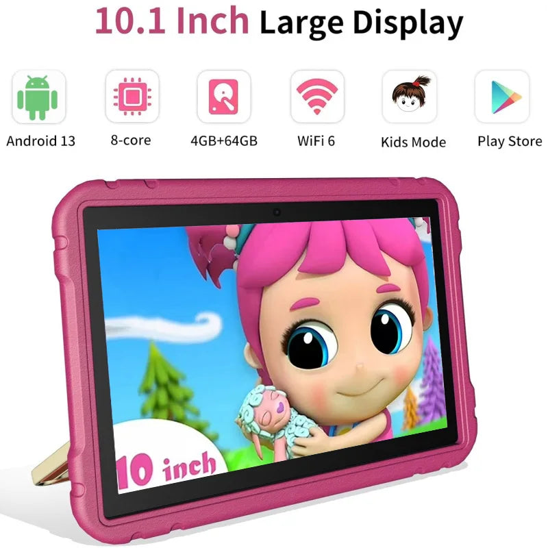 Glavey J12 10.1" Android 13 Tablet | Allwinner A523 Octa-Core | 4GB+64GB | IPS | 6000mAh | WiFi