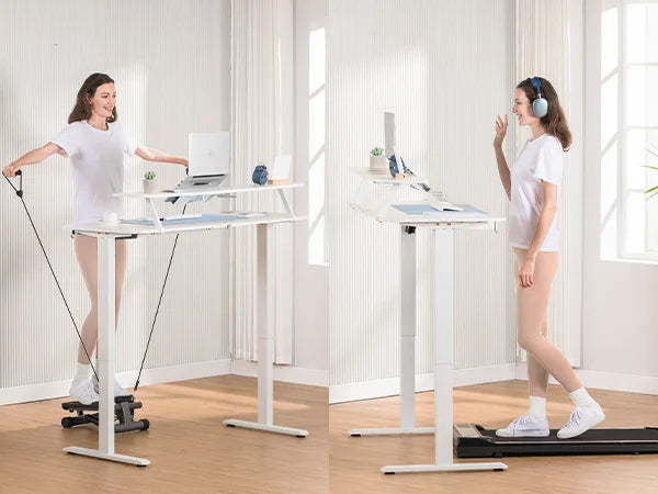 Electric Standing Desk with Drawers – Height Adjustable Ergonomic Home Office Desk