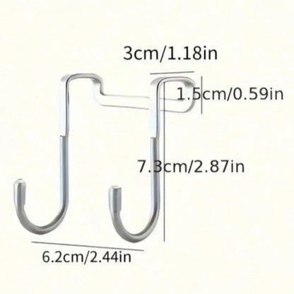 Seamless Adhesive Wall Hook | No-Drill Stainless Steel Hook for Kitchen, Bathroom & Wardrobe