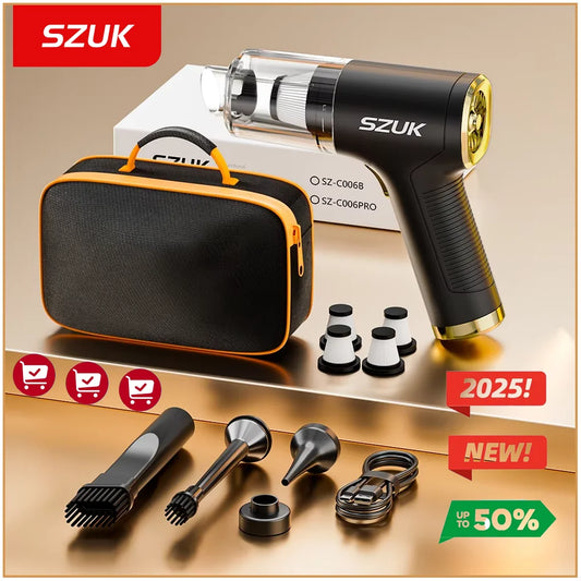 SZUK Mini Cordless Vacuum Cleaner 2025 – 780000Pa, Handheld, Car & Home, Blower