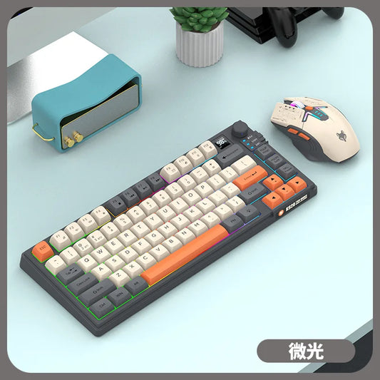 YQT K92 Wireless Keyboard & Mouse Set – 80% Layout, Bluetooth 2.4G, Multi-Language, Backlit, 2000mAh