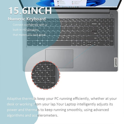Lenovo IdeaPad 1i 15.6" Business Laptop – Intel Celeron N4500, up to 20GB RAM, up to 640GB Storage, WiFi 6, 1-Year Office 365
