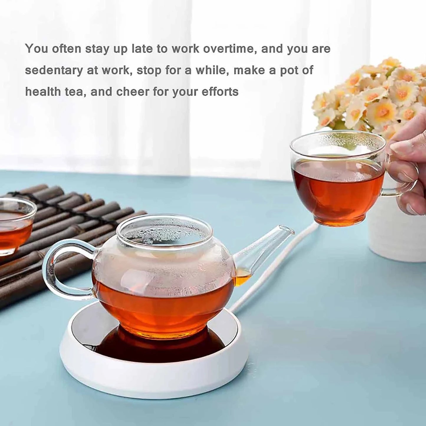 Smart Mug Heater – Gravity-Induction Coffee Cup Warmer, 3 Modes, Constant Temperature