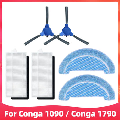 Cecotec Conga 1090 / 1790 Titanium Ultra Robot Vacuum Spare Parts – Brush, Filter & Mop