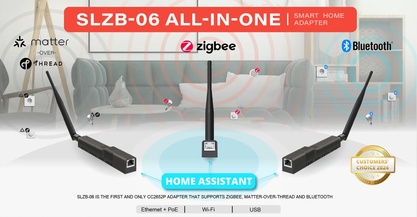SMLIGHT SLZB-06 Zigbee 3.0 Gateway – Ethernet, USB & WiFi with PoE