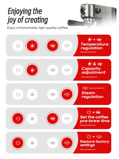 HiBREW H10B Pro Fully Automatic Coffee Machine | Bean-to-Cup | Touch Screen | EU 220V