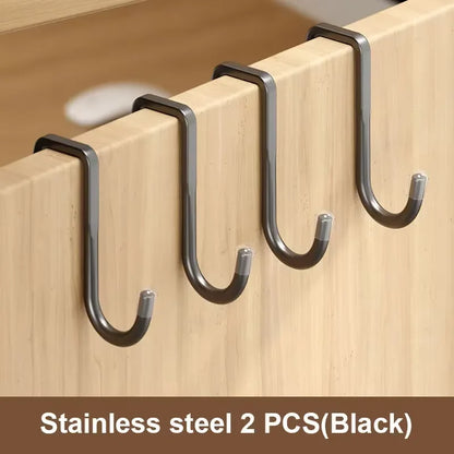 Seamless Adhesive Wall Hook | No-Drill Stainless Steel Hook for Kitchen, Bathroom & Wardrobe