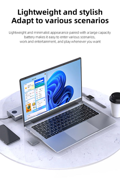 Laptop Computer Windows 11 Pro Intel Atom A3950 2025 Notebook PC Gamer 12GB RAM 512GB 1TB SSD 1920*1080 Office Study Computer PC