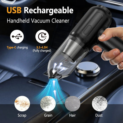 YASOKO 2-in-1 Air Blower & Vacuum Cleaner – 6000mAh Cordless, Keyboard & Computer Duster