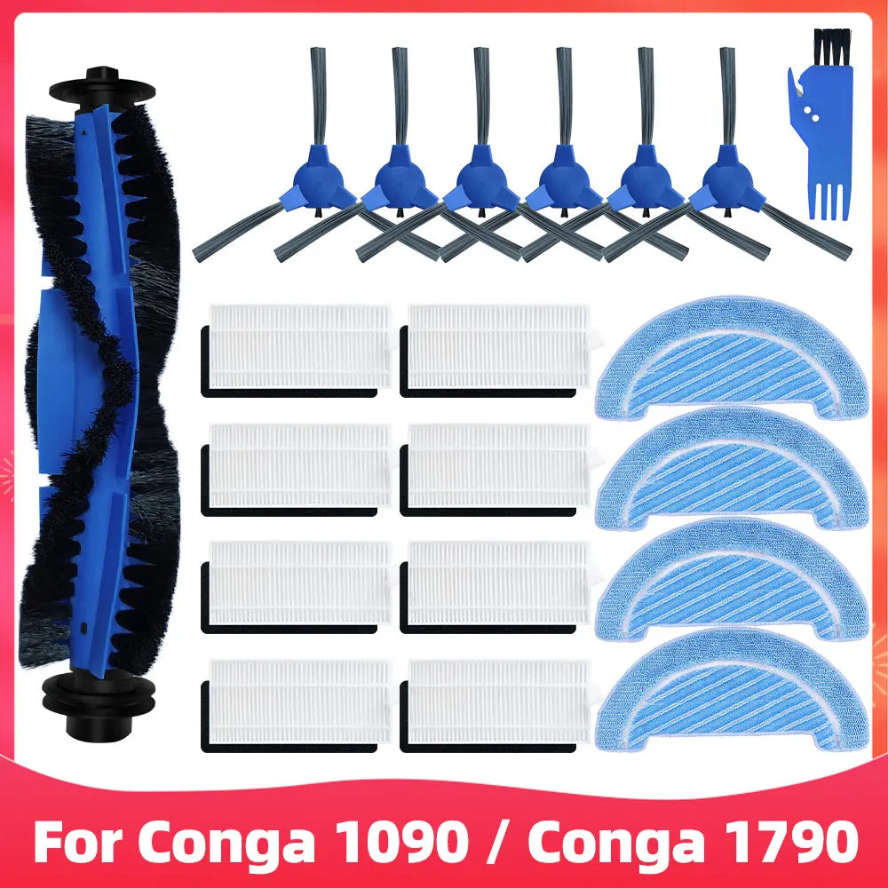 Cecotec Conga 1090 / 1790 Titanium Ultra Robot Vacuum Spare Parts – Brush, Filter & Mop