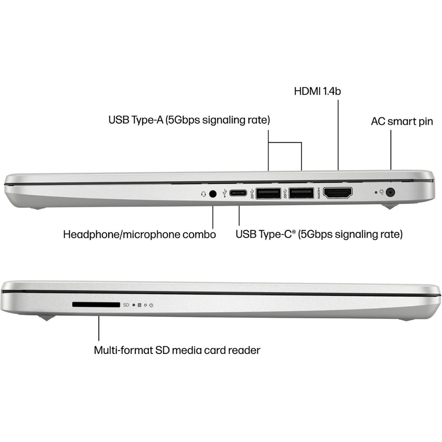 HP 14" Business Laptop – Intel Celeron N4120, up to 16GB RAM, up to 384GB Storage, 1-Year Office 365 | Silver