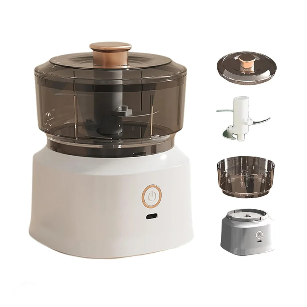 Mini Electric Food Processor USB | Garlic Chopper, Meat Grinder, Vegetable Mincer, 350ML Portable