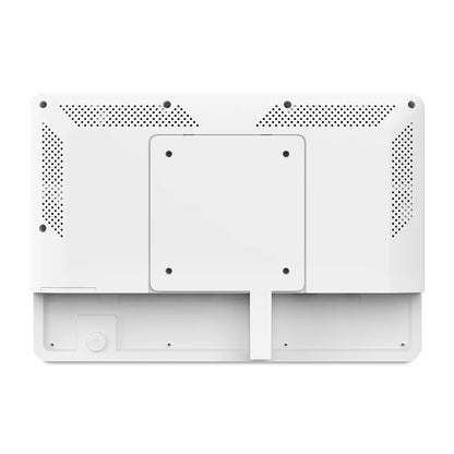 10-inch Android PoE industrial wall mount tablet by R.E.D. Shopping with WiFi, RJ45, Bluetooth, VESA mount, and customizable bracket.