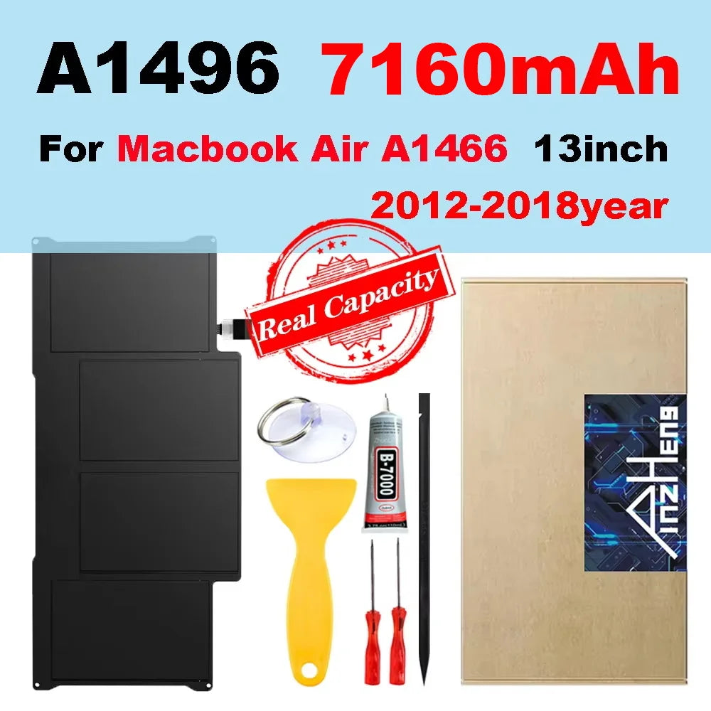 PINZHENG Laptop Battery for MacBook Air/Pro (A1369, A1466, A1370, A1465, A1534, A1377, A1405, A1495, A1496, A1527, A1705)