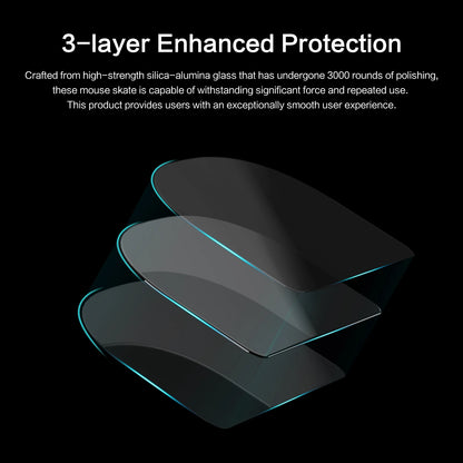 Glass Mouse Skates for Razer DeathAdder V3 Pro – Ultra-Smooth Wireless Gaming Feet