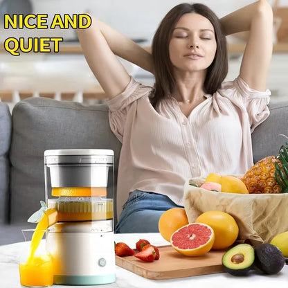 Rechargeable Electric Citrus Juicer – Portable USB Charging, Orange Lemon Grapefruit Squeezer with Cleaning Brush