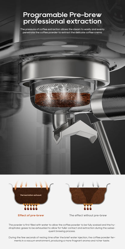 HiBREW H10B Fully Automatic Coffee Machine | Bean-to-Cup | Built-in Grinder | EU 220V