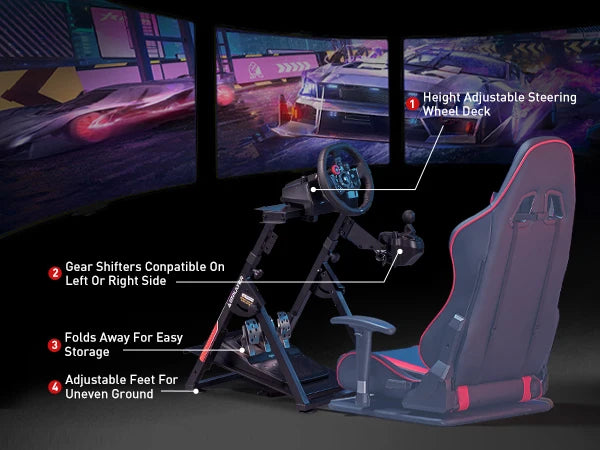 GTPLAYER Sim Racing Cockpit – Shifter Mount for Logitech G29/G920/G923 & Thrustmaster