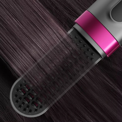 Portable cordless ceramic hair straightener brush by R.E.D. Shopping with heating feature, ideal for quick, personalized hair styling.
