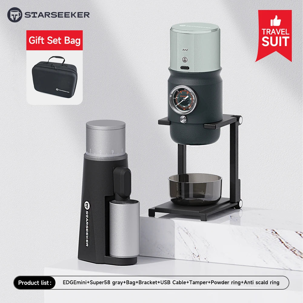STARSEEKER EDGE Mini Portable Electric Coffee Grinder – 38mm Cone Burr