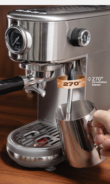 HiBREW H10B Fully Automatic Coffee Machine | Bean-to-Cup | Built-in Grinder | EU 220V
